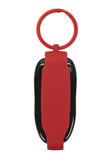 Suofeng Tesla Model S İçin Kırmızı Silikon Anahtar Kılıfı - Kırılma Ve Çiziklerden Koruma,  Uyumlu, İçinle Paketli