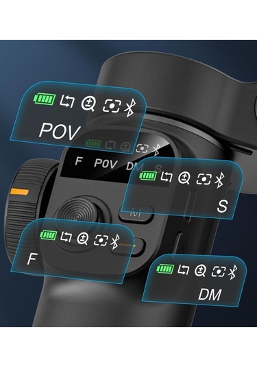 Akıllı Telefon Gimbal Stabilizer - 3 Eksen Video Sabitleyici - Vlog Kamera Stabilizer-tripod