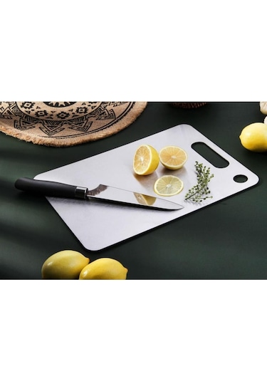 Cooker Ckr3785 Paslanmaz Çelik Kesim Panosu Orta Boy Gri