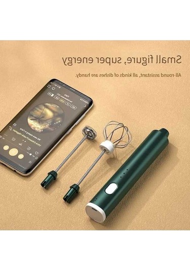 Ulzyvf Yumurta Yeşil Yeşil Usb Süt Şarj Mikser Makinesi Köpürtücü Köpürtücü Köpürtme Köpük Kahve İçecek Hız Elektrikli El Edilebilir Değnek Çırpıcı Adet 3 1 Qm Yeşil