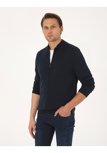 Pierre Cardin Erkek Lacivert Hırka Triko 50317409-vr033 Lacivert