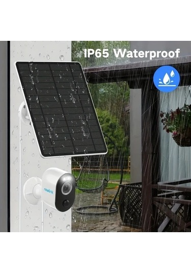 Besthome1 Beyaz 5w Güneş Paneli Şarj Cihazı Mikro Usb, Ip65 Su Geçirmez, 360 Dönümlü, 305m Kablo