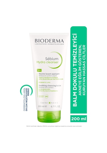 Bioderma Sebium Hydra Cleanser Akneye Eğilimli Kuru Ciltler İçin Yatıştırıcı Balm 200 ML
