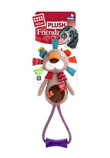 Gigwi Plush Diş Kaşıyıcılı Sesli Aslan Köpek Oyuncağı