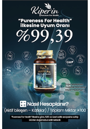 Kiperin Flexura Eklem Glukozamin, Msm, Kondroitin, Akgünlük, Sam-e, Hyaluronik Asit 60 Kapsül