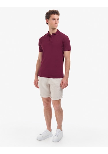 Pierre Cardin Erkek Bordo Tişört Basic 50321128-vr014