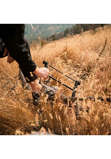 Yifomall Dış Mekan Çok Amaçlı Katlanabilir El Testeresi - Alüminyum Çerçeve Ve Paslanmaz Çelik - Fener Tutucu Özelliği - Yeşil