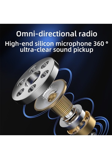 Didadodo Springsun Mini Lavalier Mikrofon - Type-c, Gürültü Azaltmalı, Canlı Yayın İçin Youtube Uygun