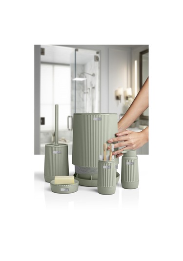 Okyanus Home Nida Yeşil 5'li Banyo Seti Yeşil