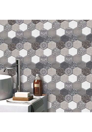 Geeroyoo Su Yalıtımlı Kendinden Yapışkanlı Pvc Duvar Kağıdı - Mutfak, Banyo Ve Oturma Odası İçin Diğer