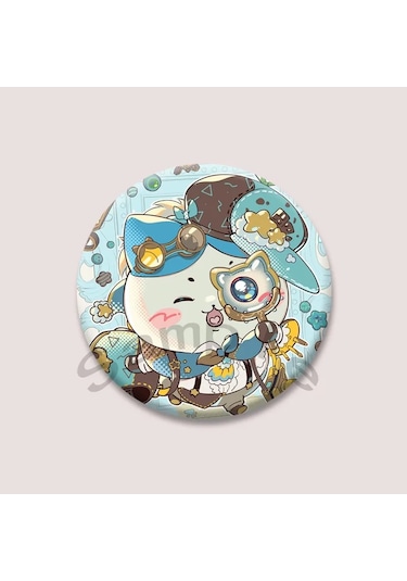 Sevimli Chiikawa Rozeti Karikatür Animasyon Periferik Yaka Iğneler Teneke Yuvarlak 44mm Style 03 44mm Çok Renkli