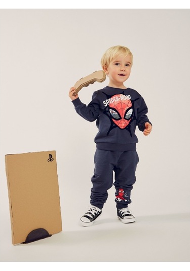Name It Spiderman Antrasit Erkek Çocuk Sweatshirt 13221195 001 Antrasit