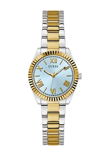 Guess Gugw0687l4 Altın Kaplama Mavi Kadran Kadın Kol Saati