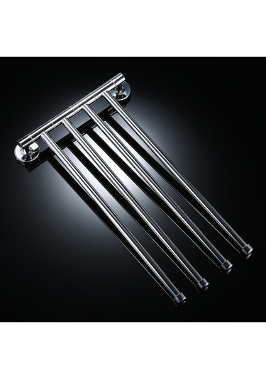 Novahub Paslanmaz Çelik Döner Banyo Havlu Askısı - 5'lü Set Diğer