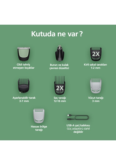 Philips MG3946/15 Erkek Bakım Seti 9'u 1 Arada Saç & Sakal Şekillendirici