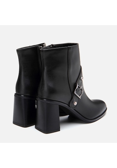 Hotiç Siyah Kadın Topuklu Bot 01boh295350a100 Siyah-black Siyah