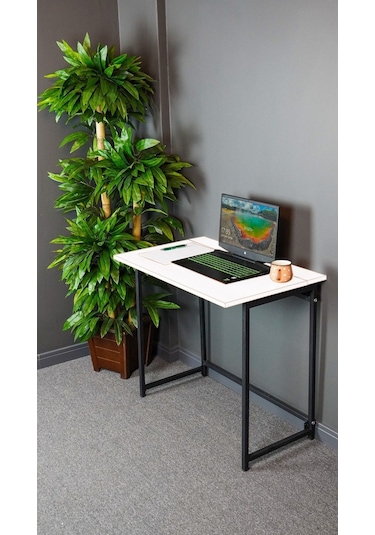 Katlanır Çalışma Masası 50 X 80 Cm Bilgisayar Laptop Mutfak Beyaz Katlanır Çalışma Masası 50 X 80 Cm Bilgisayar Laptop Mutfak Beyaz
