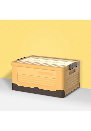 Sones Katlanabilir Kitap Kutusu Plastik Saklama Kutusu, Renk: L Muz Sarısı
