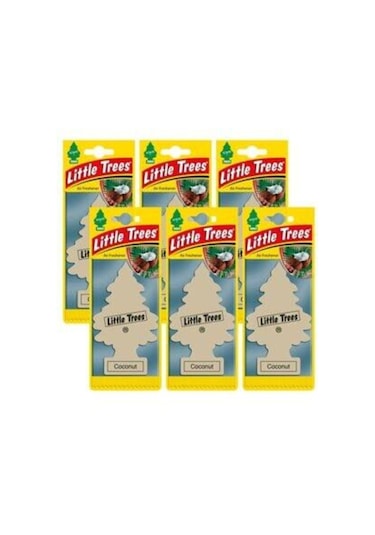 Little Trees Coconut Hindistan Cevizi Aromalı Oto Kokusu 6 Adet