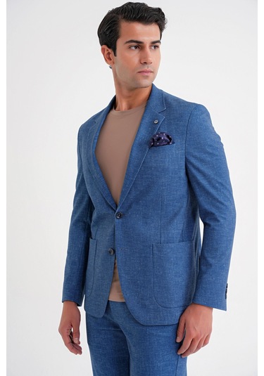 C 701 Ceket Regular Fit Gece Mavisi-1 Gece Mavisi