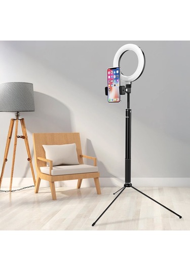 Philips Tripod Standlı Selfie Çekim Işıklı Telefon Tutucu Siyah