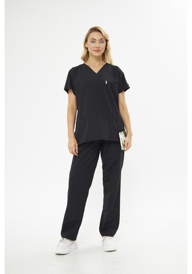 Mervem Takım V Yaka Tree Cotton Hemşire