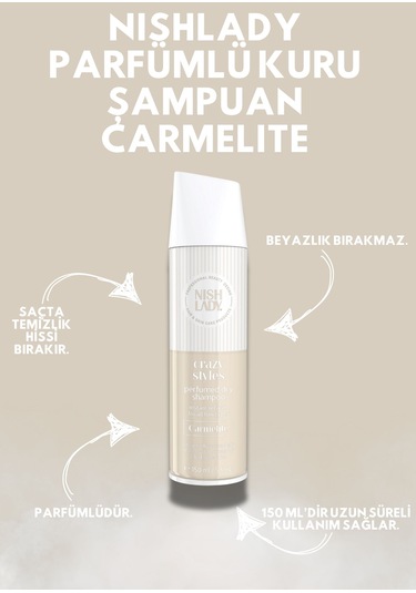 Nıshlady Parfümlü Kuru Şampuan Carmelıte 150 Ml