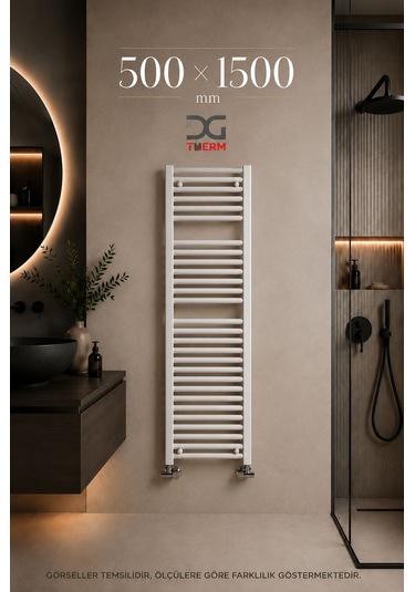 500X1500 Beyaz Havlupan 21 Borulu Banyo Havlupanı