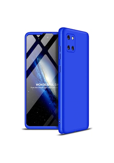 Samsung Uyumlu Galaxy A81 Note 10 Lite Kılıf Zore Ays Kapak Mavi