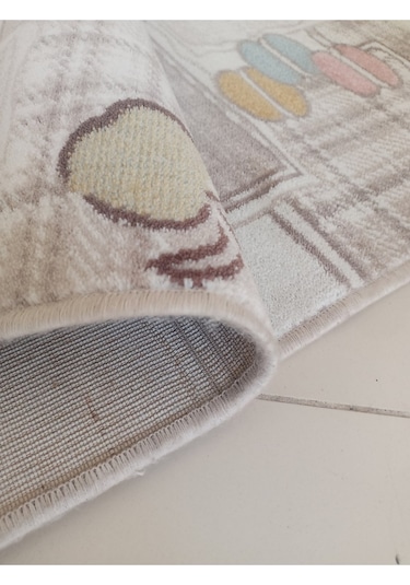 Aslan Home Yatak Odası Takımı Üç Lü Yolluk , Küçük Mutfak Desenli Halı Fincan Desenli Yolluk Halı