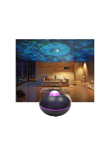 Suntek Galaksi Projektör Gece Işığı Uygulama Kontrolü Siyah