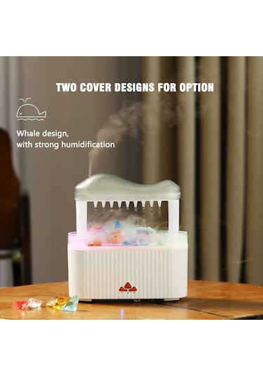 12w Kristal Nemlendirici Aromaterapi Difüzör 250ml Akıllı Uzaktan Kumanda Taşınabilir Otomatik Difüzör - V178 Balina Ab Tak