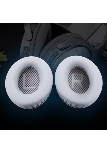 Baş Üstü Kulaklık Hafızalı Köpük Kulak Yastıkları Yedek Yumuşak Nefes Alabilir Kulak Pedleri Bose Qc25 Qc15 Qc35 Siyah İle Uyumlu