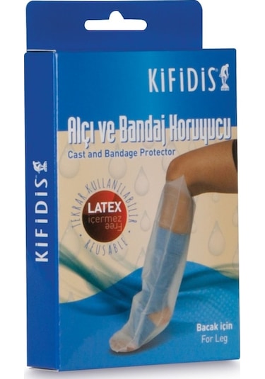 Kifidis Alçı Bandaj Bonesi Bacak için Su Geçirmez Alçı Koruyucu