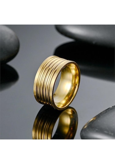 Gümüş Yeni Ürünler Ve Titanyum Çelik Erkek Yüzüğü Eğlence İş Rüzgar Yüzüğü Avrupa Ve Amerikan El Aksesuarlarının Geniş Versiyonu 12 Gümüş