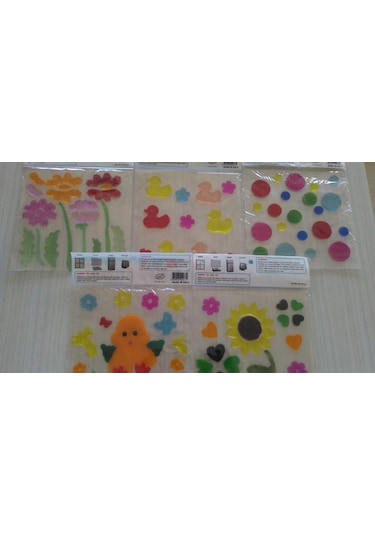 5 Adet Karışık Modelli Jel Sticker Yapıştırma Jel