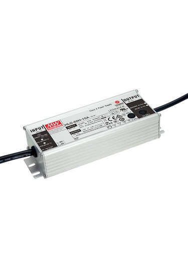 Mean Well HLG-60H-24A LED Sürücü - 60W 24V Ayarlanabilir - Su Geçirmez IP65 Güç Kaynağı (A-Tipi Dim)