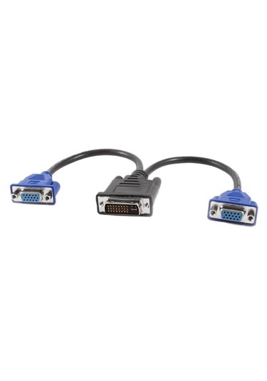 Dvi To Vga Y Çoğaltıcı Çoklayıcı Switch Splitter Kablosu