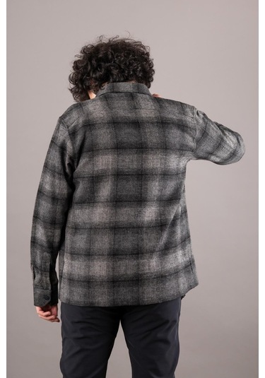 Bican Cepli Oversize Erkek Oduncu Gömlek