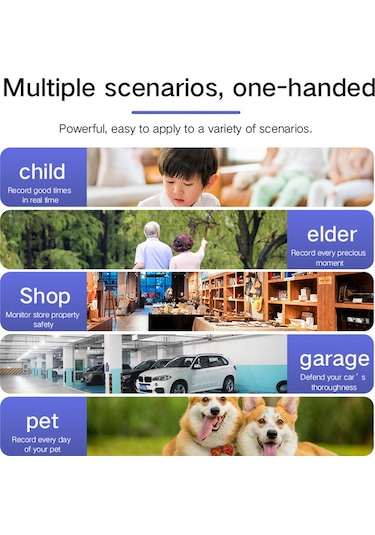 Xindoker 1080p Hd Ev İçi Mini İzleme Kamerası - Wifi İle Telefon Uzak Kontrol, Hareket Algılama Ve Sürekli Kayıt Fonksiyonu