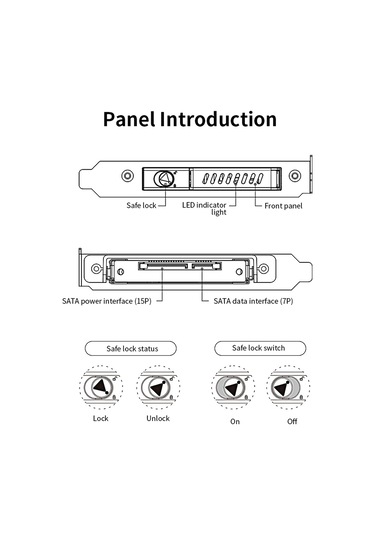 Moveevo Oımaster Pcı Slot 2.5" Sata Hdd/ssd Kutusu, Tam Metal Kasa, Anahtar Kilitli, 6gbps Transfer, Led Gösterge, 9.5mm Destek