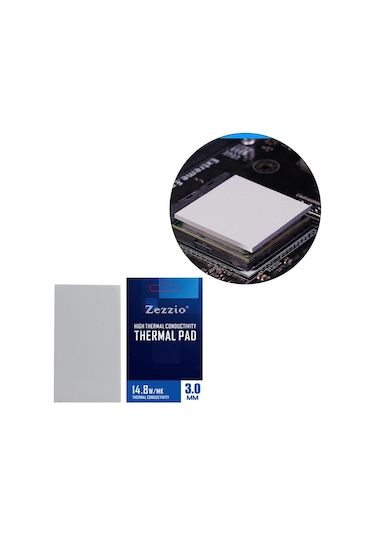 Suntek Gpu/cpu Bellek Ssd Soğutucu 85x45x3.0mm Için Silikon