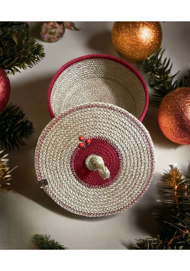 Hasır Sepet,jüt Sepet,%100 Doğal Hasır Sepet,çok Amaçlı Dekoratif Hasır Sepet, Karpuz Sepet