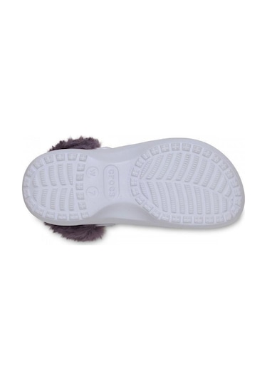Crocs Classic Platform Fuzz Lined Clog Frosted Grape Terlik 212854-5bo Lila - Mor