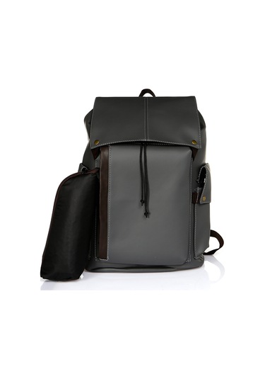 Baby Mom Seyahat Deri Anne Bebek Bakım Sırt Çantası Unisex - 22KBMMUCNT013-