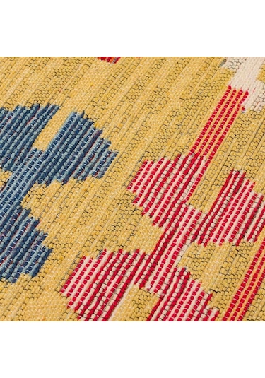 Hoom Rugs Vagrant Vgt 03 Red Yıkanabilir Çift Taraflı Otantik Halı
