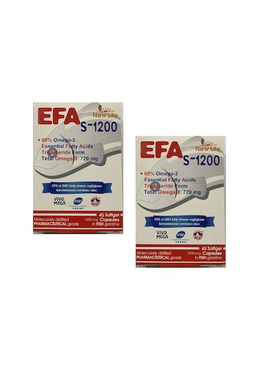 Newlife Efa S-1200 Omega 3 45 Kapsül 2 Adet .