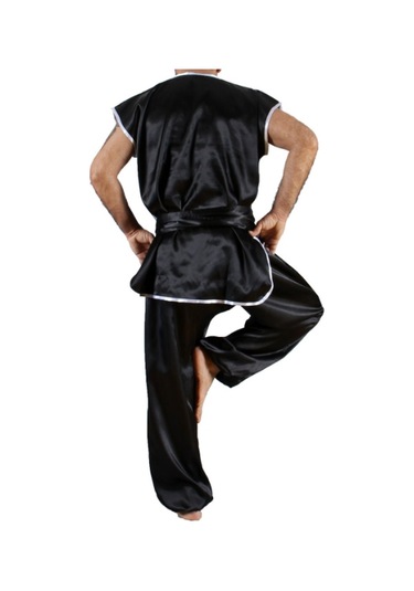 Dosmai Sıfır Kol Wushu Nançuan Elbisesi Siyah Vs111 Siyah