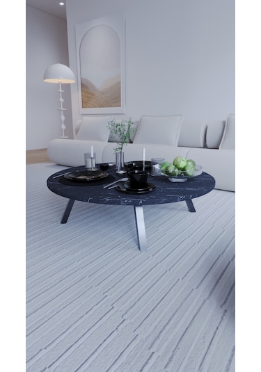 Mega Kozalak Yuvarlak Şık Katlanabilir Yer Sofrası Masa