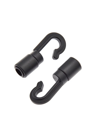 Trendooze 10 Adet Şok Kablosu Kancalı Bungee Kordonu Açık Uçlu